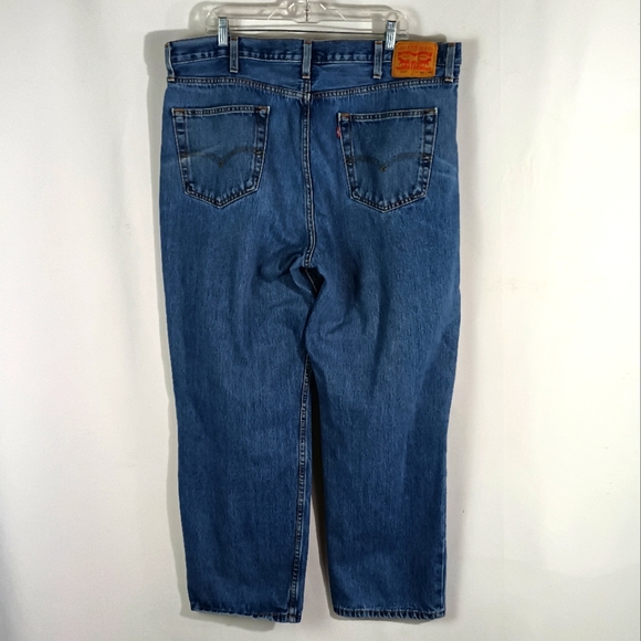 Levi's 550 Blue Jeans Men's Size 42 X 30 Relaxed Fit Medium Wash Denim - 42 X 29 - Picture 3 of 4
